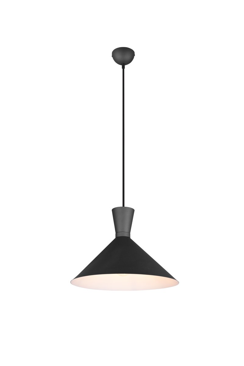 Enzo Ø35 Svart Taklampe Fra Trio Lighting - Perfekt for å belyse bestemte områder, denne moderne armaturen passer like godt på kjøkkenet som i stuen.