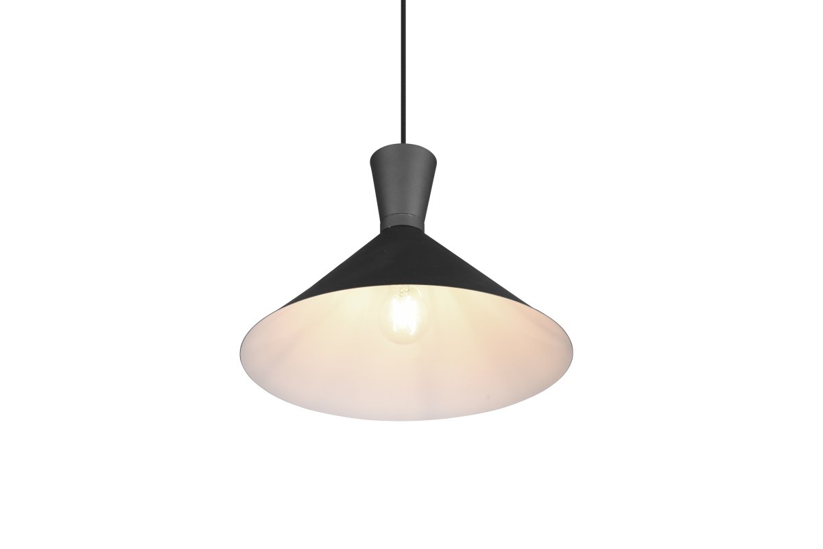 Enzo Ø35 Svart Taklampe Fra Trio Lighting - Perfekt for å belyse bestemte områder, denne moderne armaturen passer like godt på kjøkkenet som i stuen.