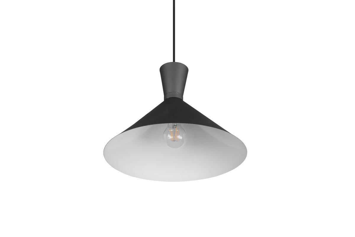Enzo Ø35 Svart Taklampe Fra Trio Lighting - Perfekt for å belyse bestemte områder, denne moderne armaturen passer like godt på kjøkkenet som i stuen.