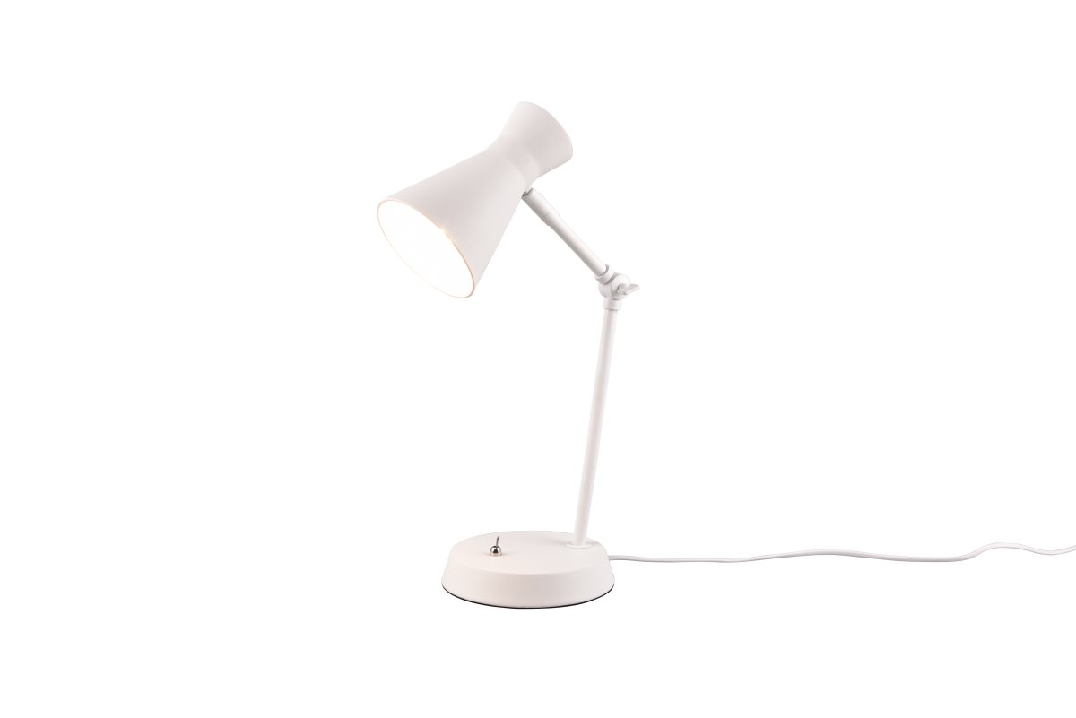 Enzo 50cm Hvit skrivebordslampe Fra Trio Lighting - 