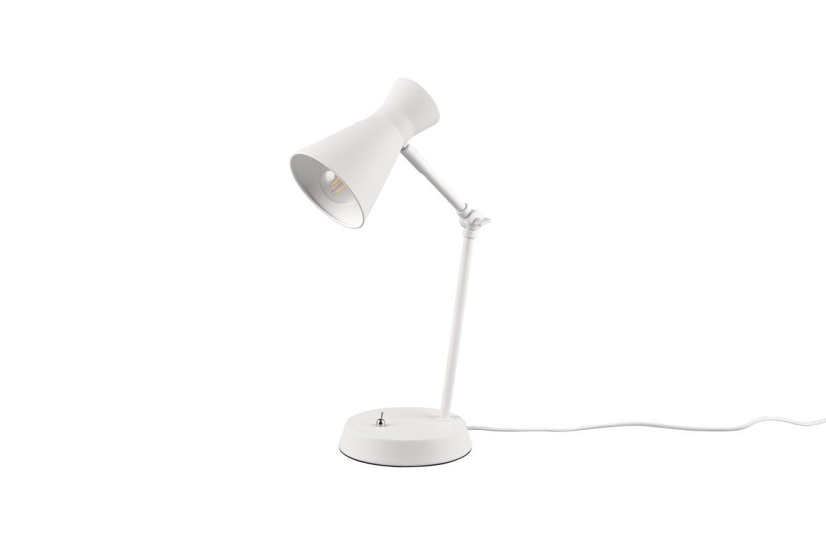 Enzo 50cm Hvit skrivebordslampe Fra Trio Lighting - 