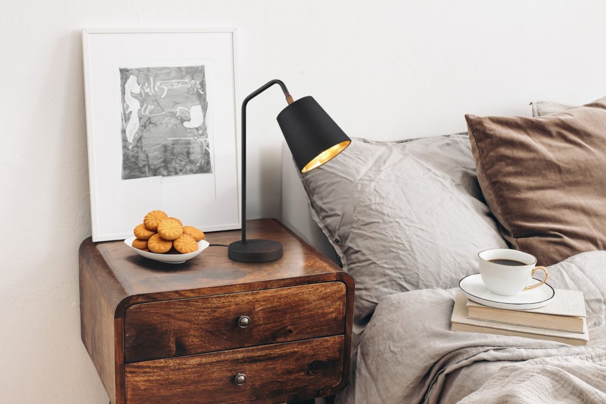 Buddy 45cm Svart skrivebordslampe Fra Trio Lighting - 
