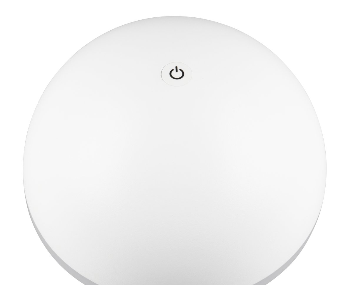 Fungo 30cm Hvit bærbar Fra Trio Lighting - Den bærbare Fungo bordlampen kombinerer moderne design med innovative funksjoner, noe som gjør den til en favoritt blant oppladbare lamper.