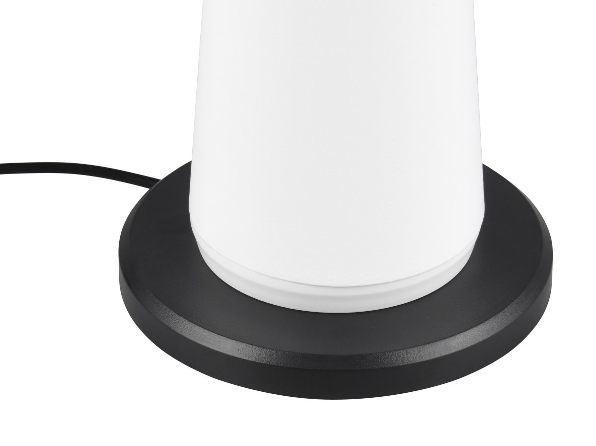 Fungo 30cm Hvit bærbar Fra Trio Lighting - Den bærbare Fungo bordlampen kombinerer moderne design med innovative funksjoner, noe som gjør den til en favoritt blant oppladbare lamper.