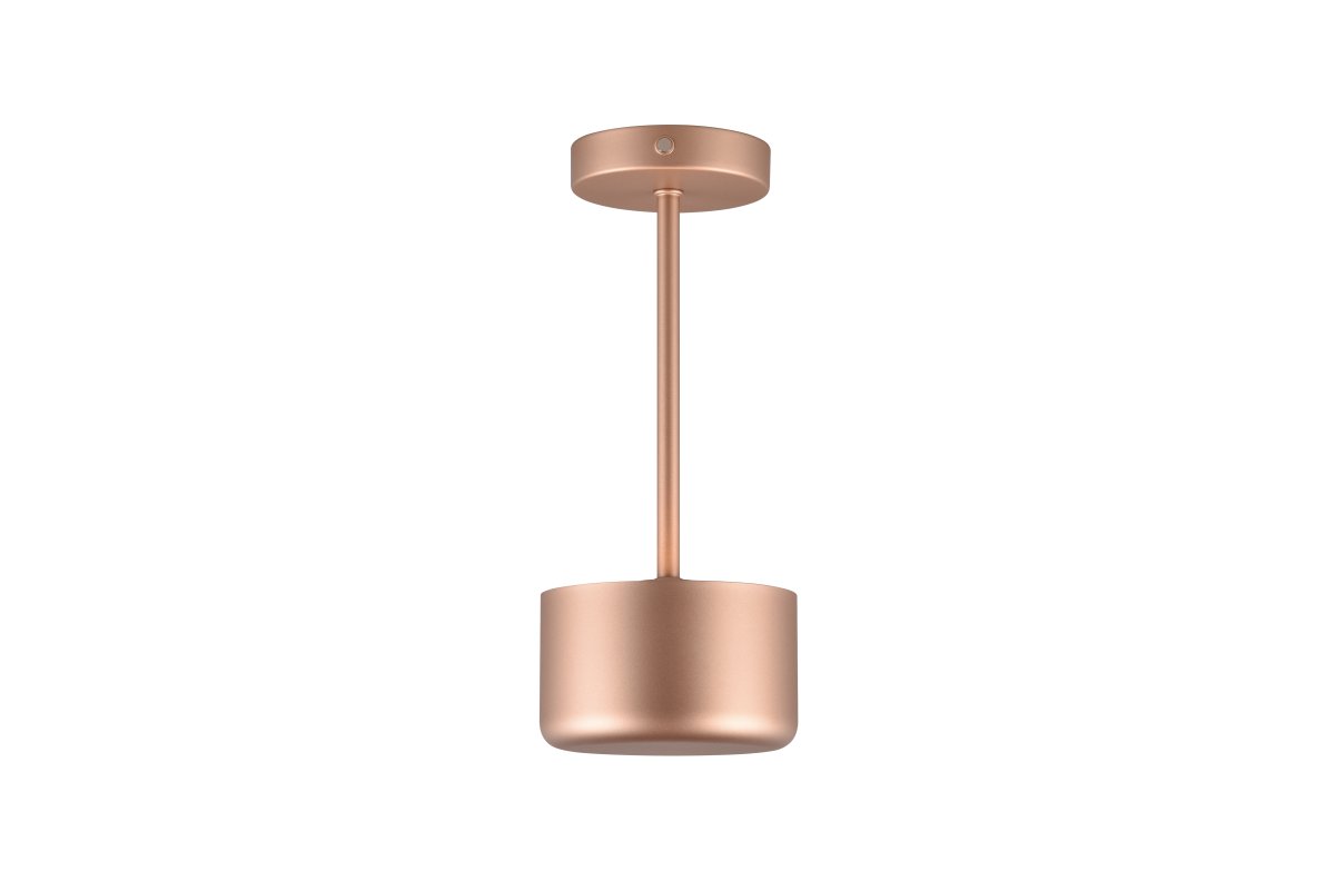 Jeff 30cm Brun bærbar Fra Trio Lighting - Med et oppladbart batteri og enkel lading via USB-C-porten kan den plasseres hvor som helst, uten kabler, og skape en koselig lys atmosfære.