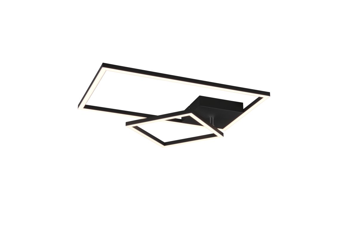 Padella 63cm Svart plafond Fra Trio Lighting - Den integrerte SWITCH-dimmeren gj&oslash;r det enkelt &aring; justere lysstyrken i tre trinn via en standard str&oslash;mbryter, og gir deg full kontroll over atmosf&aelig;ren i rommet.