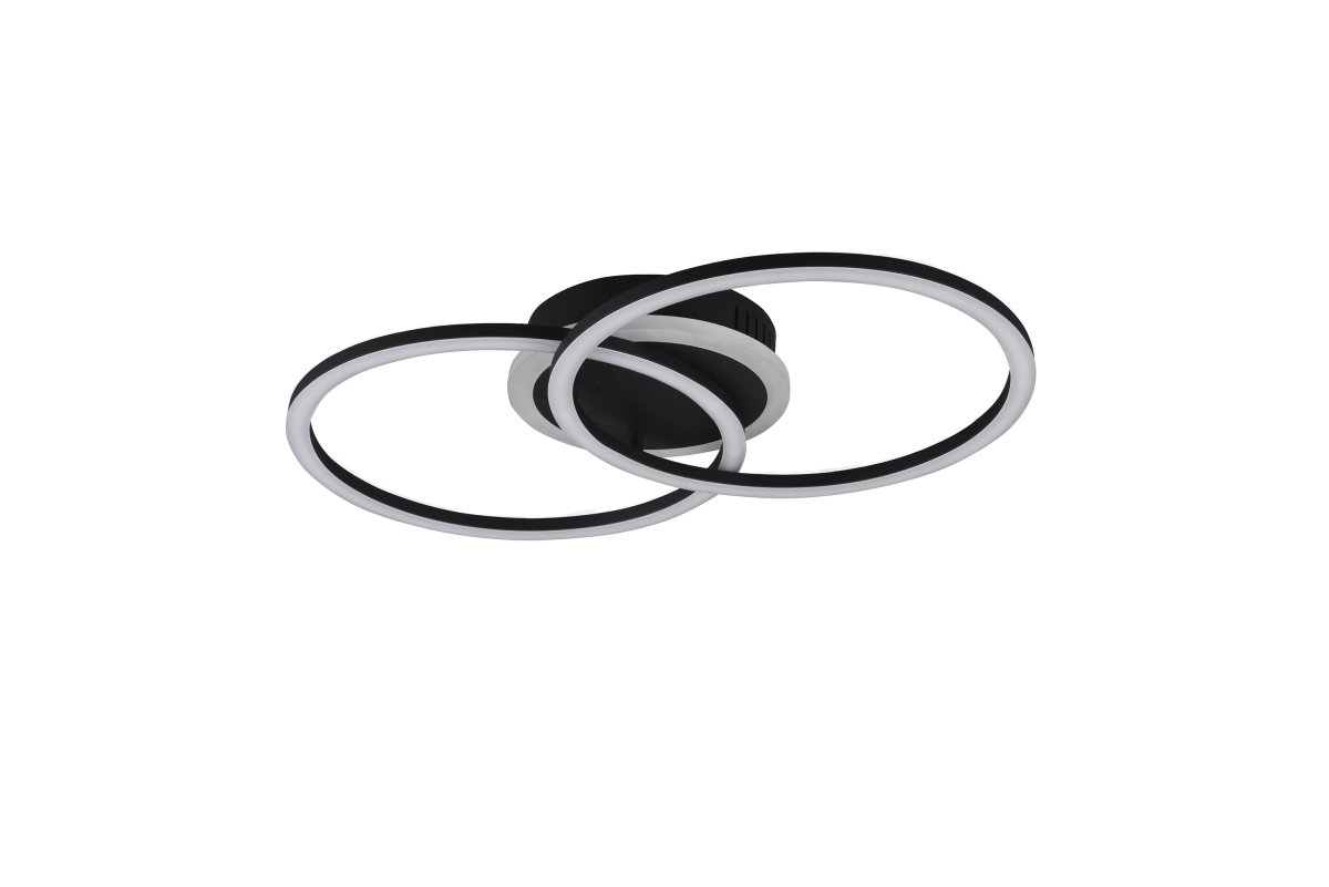 Venida 50cm Svart plafond Fra Trio Lighting - Lampen har en integrert SWITCH-dimmer som lar deg velge mellom tre lysstyrkeniv&aring;er &ndash; 100 %, 50 % og 25 % &ndash; med en vanlig effektbryter.