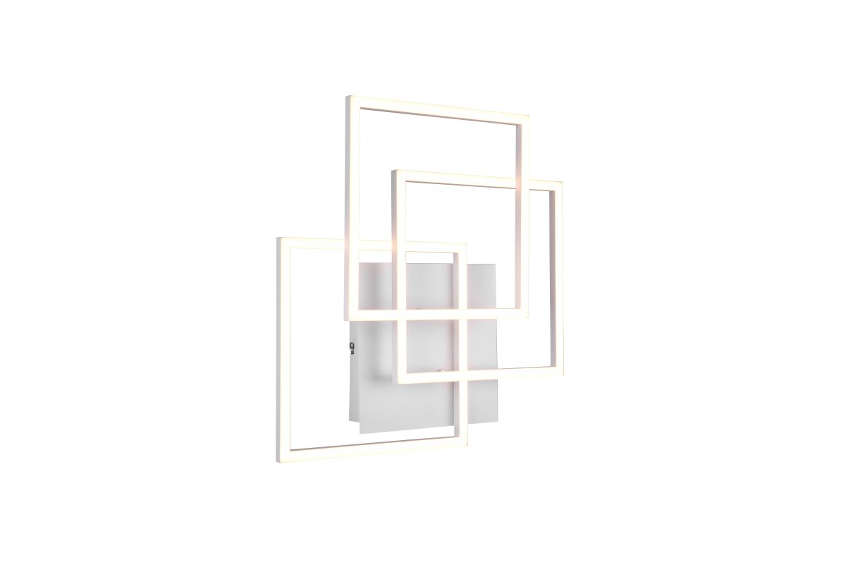 Mobile 42cm Hvit plafond Fra Trio Lighting - Den minimalistiske designen i matt hvit gjør denne lampen til et allsidig interiørdesignelement som smelter inn i mange forskjellige stiler, samtidig som den tilbyr moderne eleganse og funksjon.