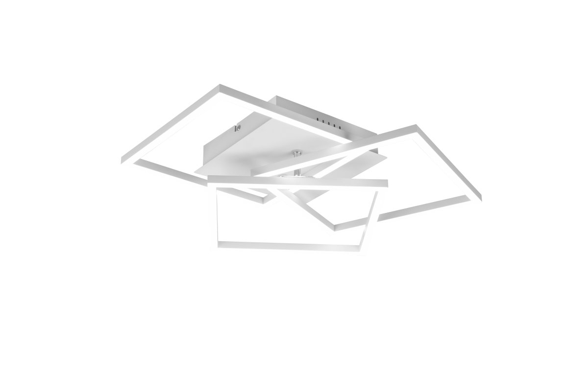 Mobile 42cm Hvit plafond Fra Trio Lighting - Den minimalistiske designen i matt hvit gjør denne lampen til et allsidig interiørdesignelement som smelter inn i mange forskjellige stiler, samtidig som den tilbyr moderne eleganse og funksjon.