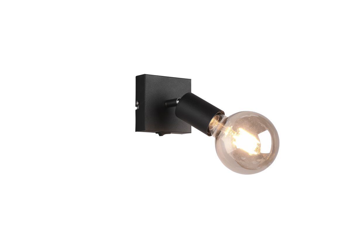 Vannes Svart spotlight Fra Trio Lighting - Vannes vegglampe med sin enkle og tidl&oslash;se design blir en nydelig interi&oslash;rdetalj for hjemmet.
