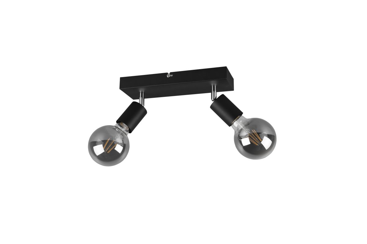 Vannes 2 Svart spotlight Fra Trio Lighting - Taklampe Vannes er en stilig spotlight i matt sort metall som passer perfekt i gangen, soverommet eller kjøkkenet.