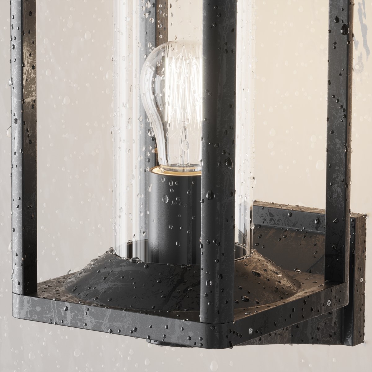 Cell Grafitt utendørslampe Fra Maytoni - Med sin åpne design og solide metallramme sprer den et varmt og innbydende lys som er perfekt for både innendørs og utendørs miljøer.