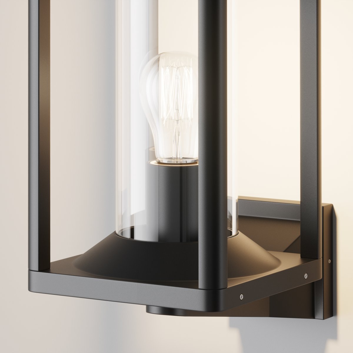 Cell Grafitt utendørslampe Fra Maytoni - Med sin åpne design og solide metallramme sprer den et varmt og innbydende lys som er perfekt for både innendørs og utendørs miljøer.