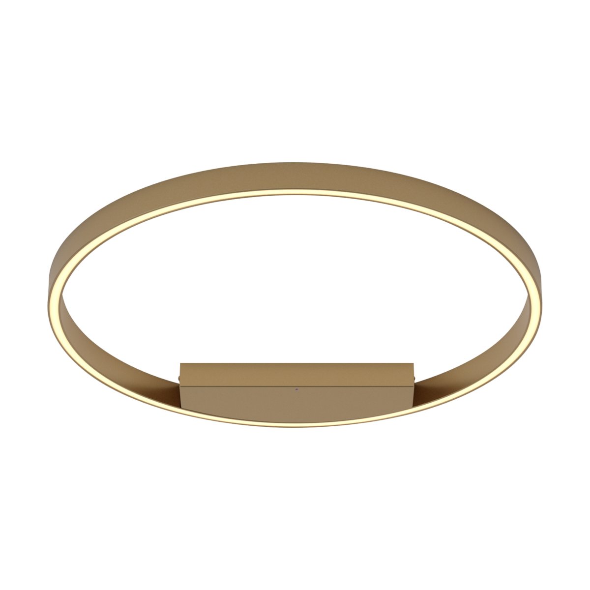Rim Ø60 Messing plafond Fra Maytoni - Den integrerte LED-lysp&aelig;ren g&aring;r rundt hele ringen og sprer et jevnt og behagelig lys, som skaper et fint lysbilde i rommet.