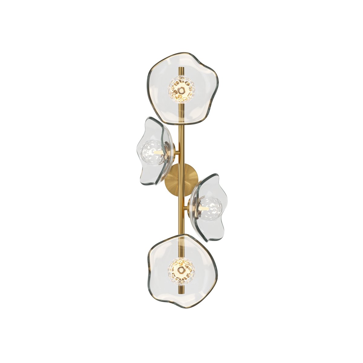 Miracle 4 Messing vegglampe Fra Maytoni - Miracle vegglampe er inspirert av japanske graveringer fra 1800-tallet og kombinerer orientalske kunstneriske teknikker med vestlig art deco-stil.