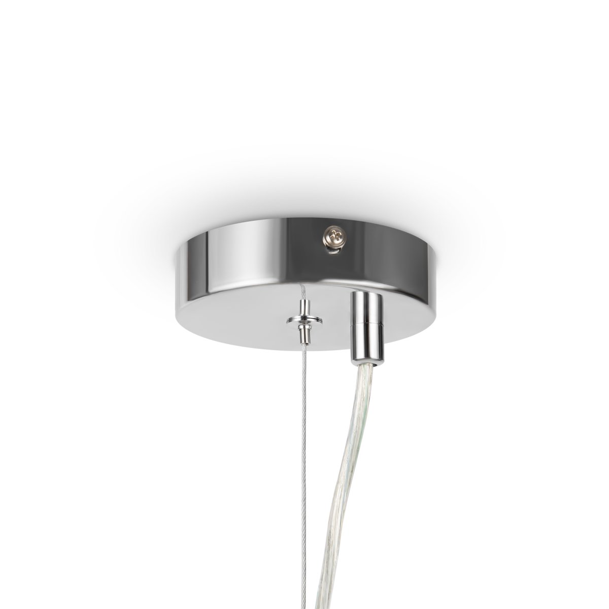 Dallas Ø30 Krom Taklampe Fra Maytoni - Den unike designen med runde glasskupler i forskjellige retninger skaper et dramatisk og elegant lysspill som fyller rommet med varme og karakter.