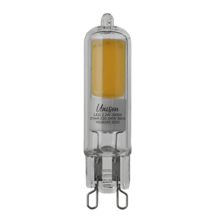 LED G9 2,2W 3000K dimbar Fra Unison - 