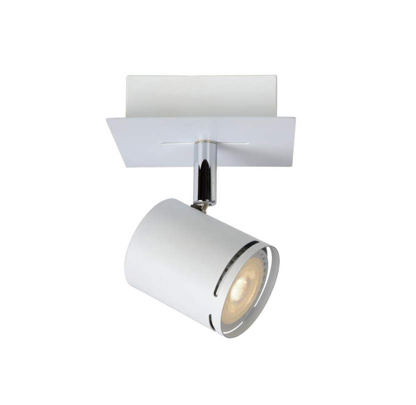Rilou Hvit spotlight Fra Lucide - Rilou er utstyrt med en 4,5W - varmhvit - 3000 Kelvin - energieffektiv - dimbar - LED-lyskilde.