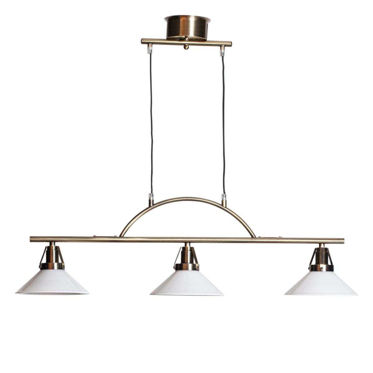Skomakerlampe 90cm Antikk messing Taklampe Fra Cottex - Shoemaker taklampe i metall med antikk messingfinish er en elegant og industriell lampe som gir et trendy preg til rommet.