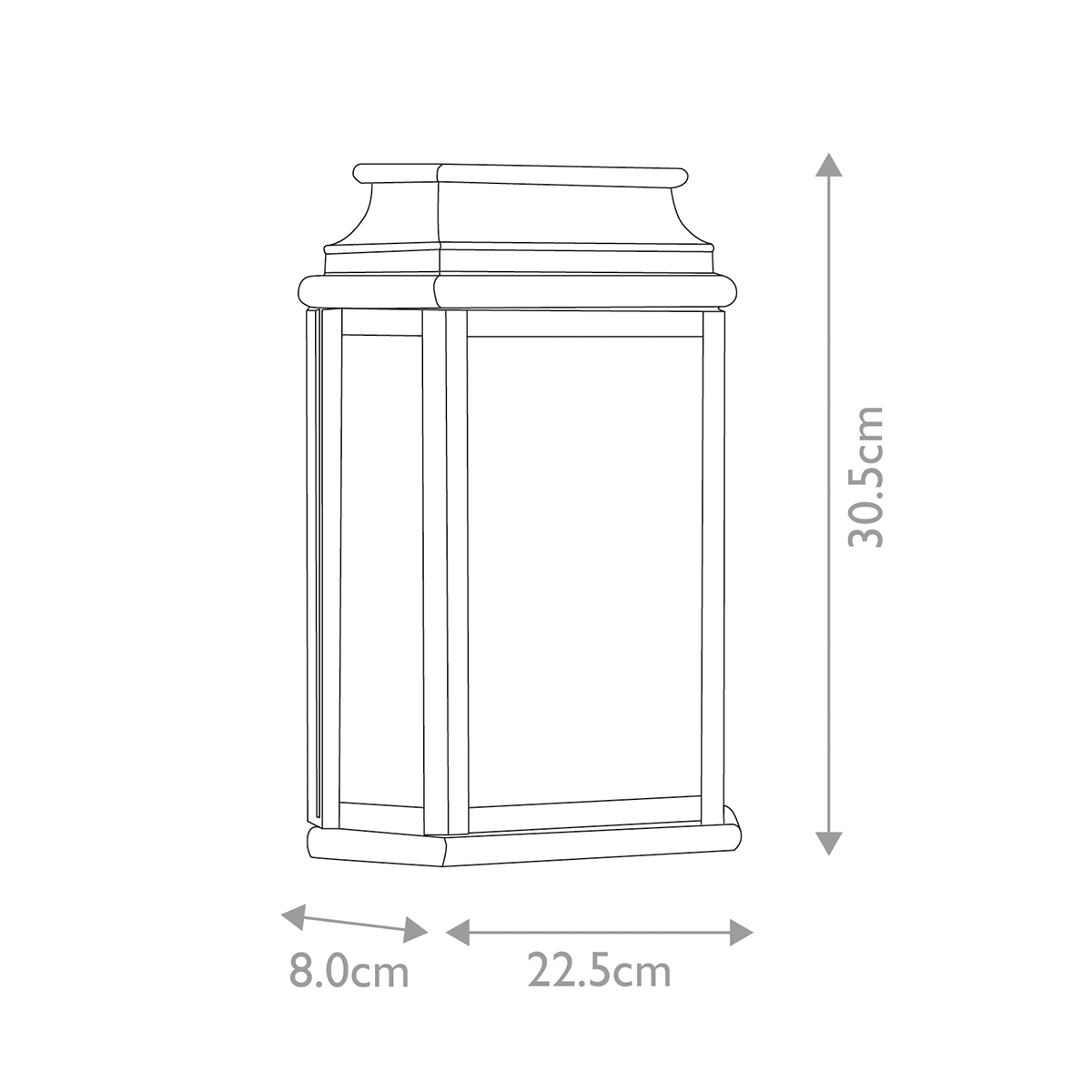 St Martins 30cm Antikk messing utendørslampe Fra Elstead Lighting - Tillverkad av massiv m&auml;ssing och klart glas, erbjuder den en robust och h&aring;llbar konstruktion som utvecklar en vacker patina &ouml;ver tid.
