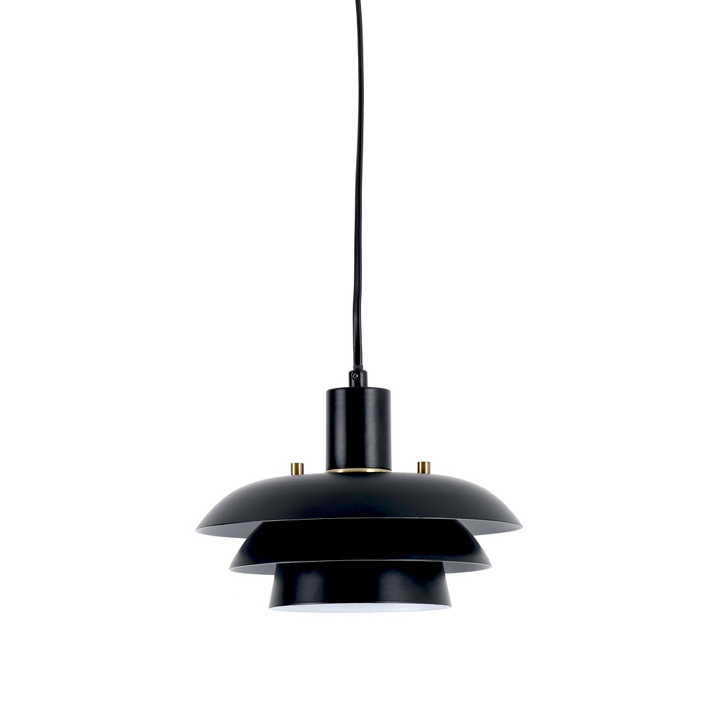 Stealth Ø20 Svart vinduslampe Fra Nordic Lighting - For &aring; gj&oslash;re det enkelt for deg &aring; tilpasse utseendet, leveres Stealth med to sett med detaljer: knotter og ring i b&aring;de messingfinish og svart finish.