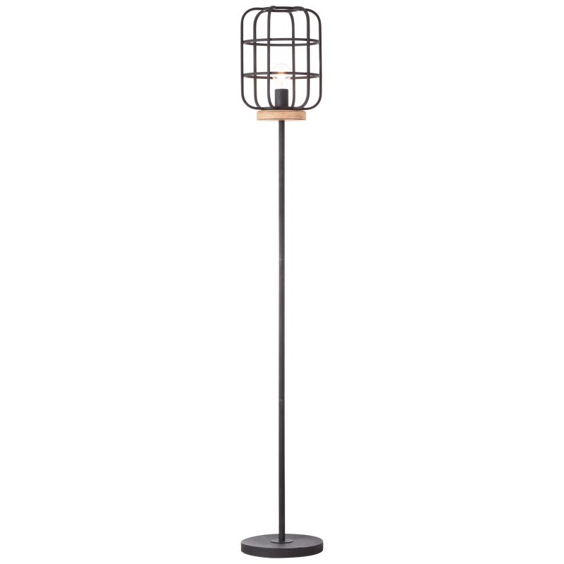 Gwen Svart gulvlampe Fra Brilliant - Gwen-gulvlampen er et skikkelig blikkfang og passer perfekt i stuen eller gangen, hvor den skaper stemningsfull belysning.