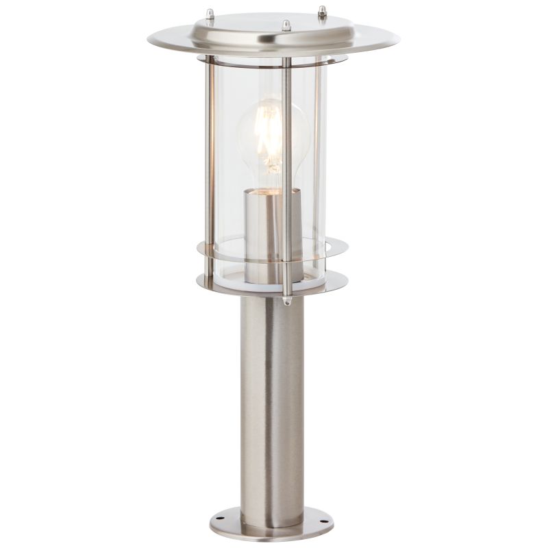 York 40cm Stål pullerter Fra Brilliant - Den er enkel å installere der det allerede er en sokkel og blir et diskret, men funksjonelt element i utemiljøet.