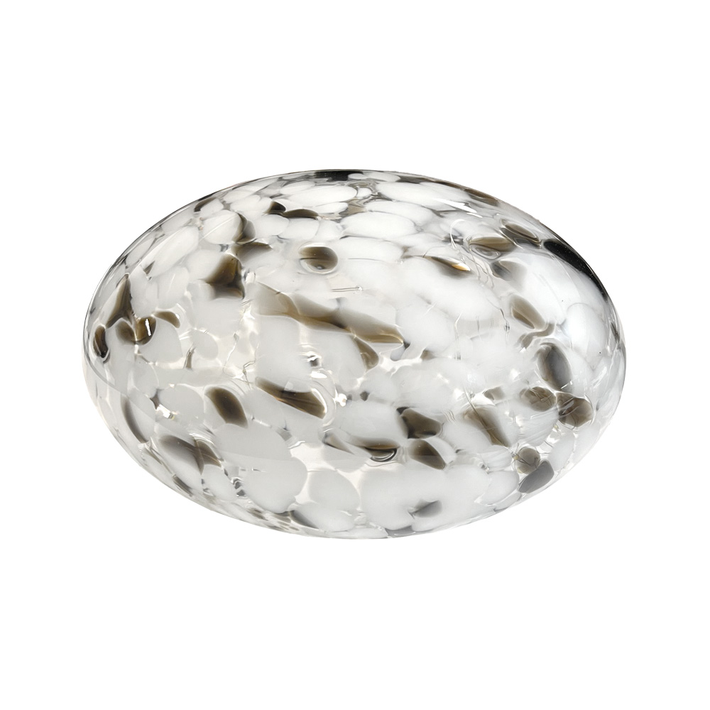 Sten 15cm Svart og hvitt bordlampe Fra Pixie Design - Steinlampen fra Pixie Design har et vakkert design med en marmorert overflate i svart og hvitt.