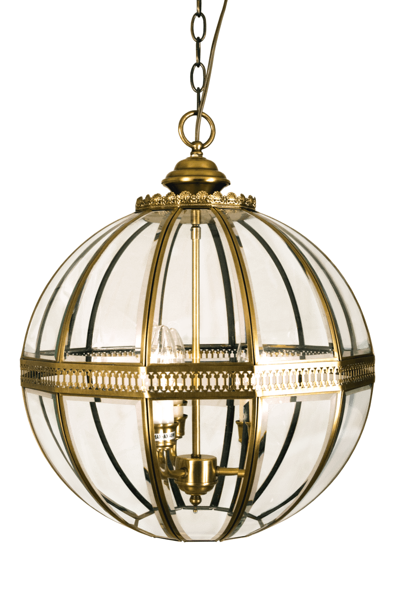 Tsar Ø40 Messing Taklampe Fra Aneta Lighting - Tsar er en elegant taklampe i solid messing og fasettert glass.