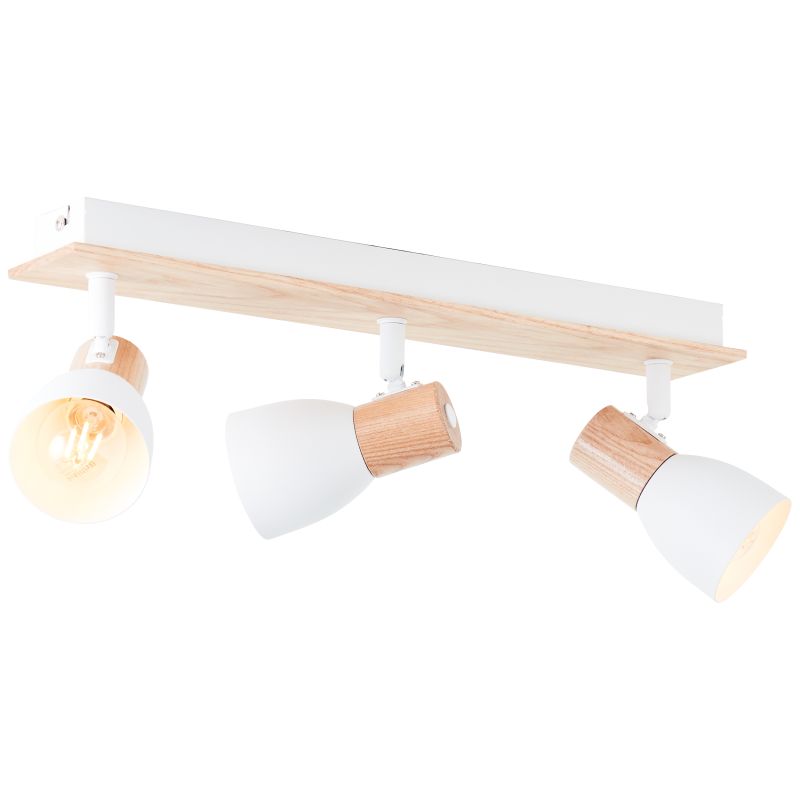 Daintree 3 Hvit spotlight Fra Brilliant - Den kan monteres både i taket og på veggen, og er perfekt for å fremheve møbler, malerier eller for å lyse opp hele rom når flere spotlights brukes sammen.