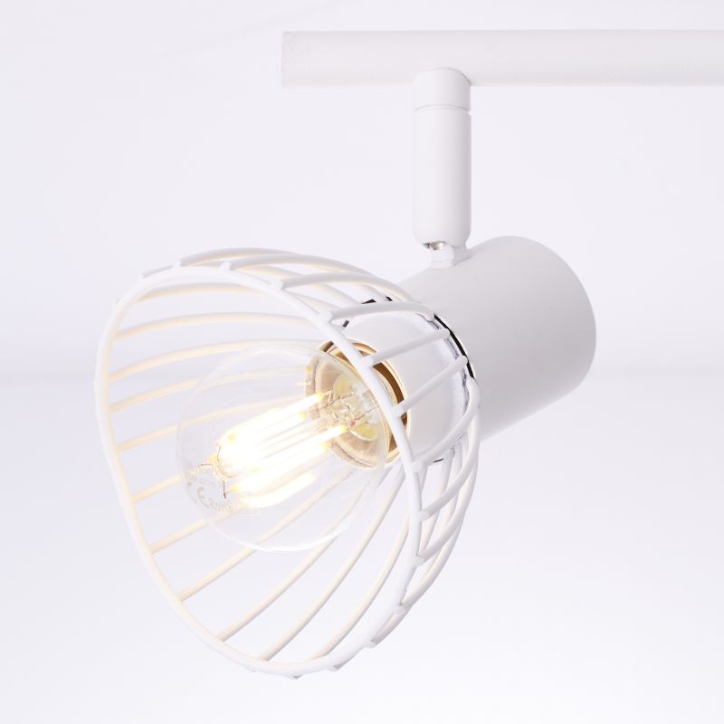 Elhi 2 Hvit spotlight Fra Brilliant - Lampen kan monteres både i taket og på veggen, og de justerbare lampehodene gjør det enkelt å rette lyset mot detaljer eller å lyse opp hele rommet.