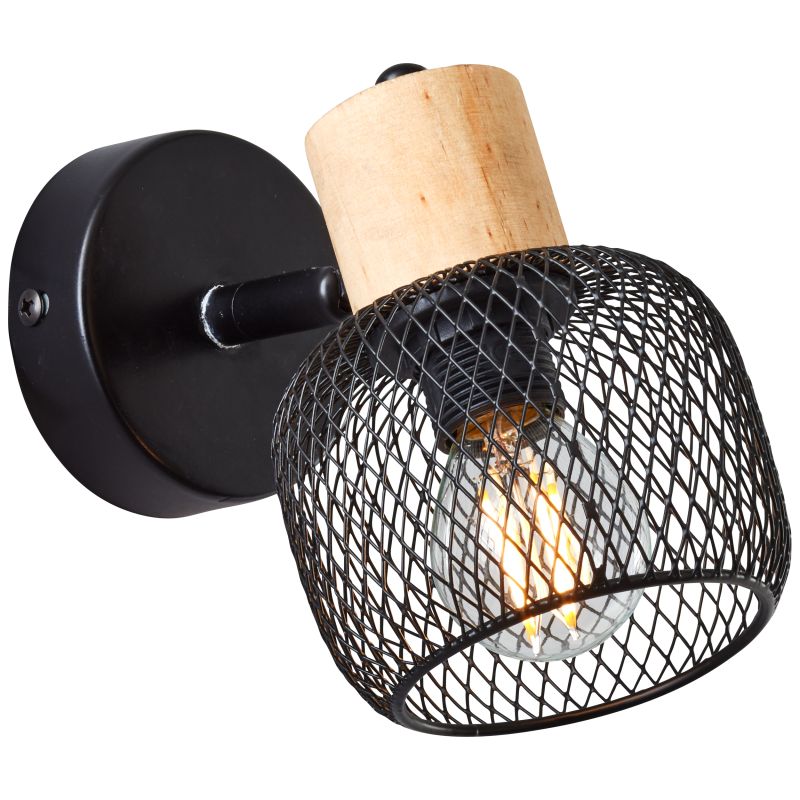 Giada 15cm Svart vegglampe Fra Brilliant - Giada veggspotlight er en stilig og fleksibel belysningsl&oslash;sning som kan monteres b&aring;de p&aring; veggen og i taket.