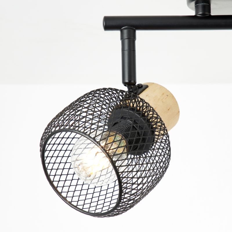 Giada 2 Svart spotlight Fra Brilliant - Lampen kan monteres både i taket og på veggen, og har justerbare lampehoder som lar deg rette lyset dit det trengs – fra å fremheve detaljer til å lyse opp hele rom.