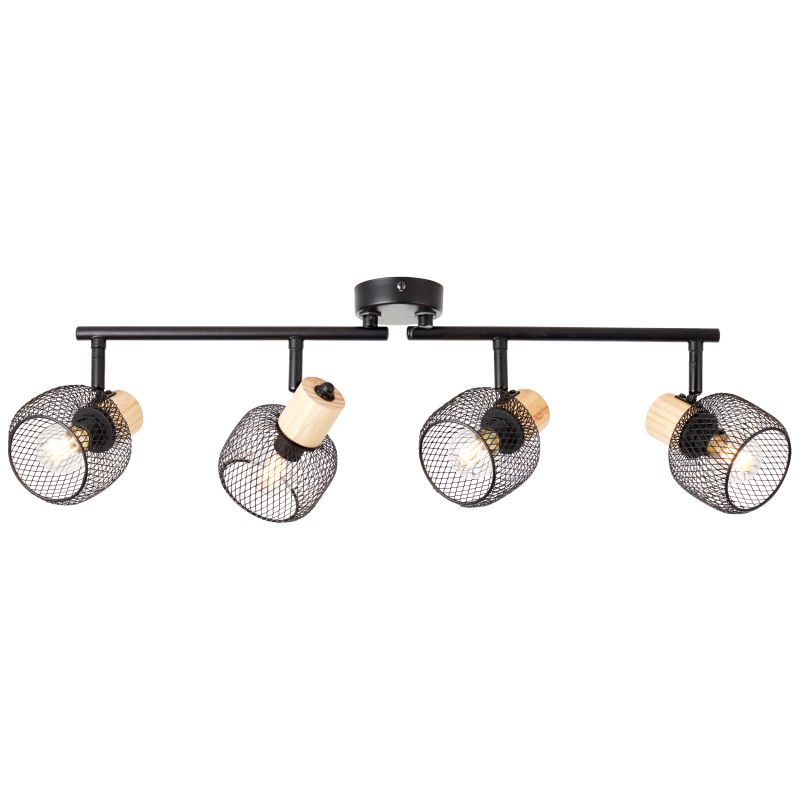 Giada 4 Svart spotlight Fra Brilliant - Lampen kan monteres både i taket og på veggen, og har justerbare lampehoder som lar deg rette lyset dit det trengs – fra å fremheve detaljer til å lyse opp hele rom.
