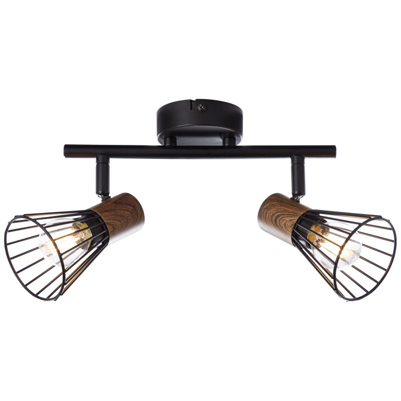 Manama 2 Svart spotlight Fra Brilliant - Manama-spotlighten er en stilig lampe som kombinerer retro og moderne design.