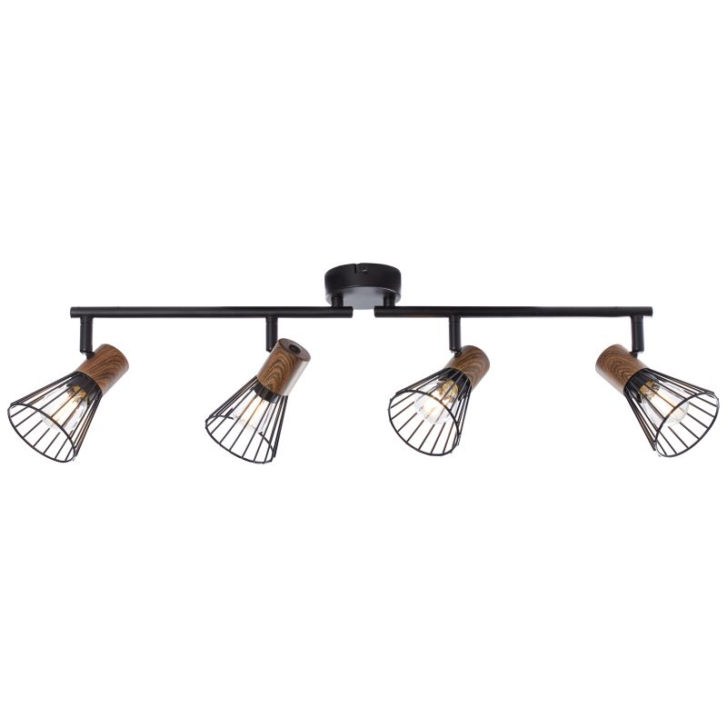 Manama 4 Svart spotlight Fra Brilliant - Manama er en moderne spotlight som kombinerer retro og moderne design.