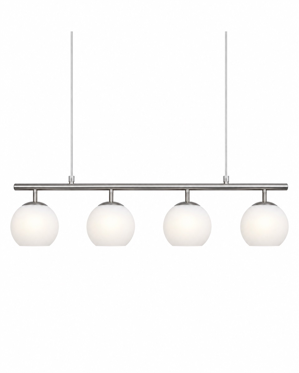 Globi 4 78cm Nikkel Taklampe Fra Nordic Lighting - Globi blir et dekorativt blikkfang som passer like godt i moderne hjem som i mer klassiske milj&oslash;er.