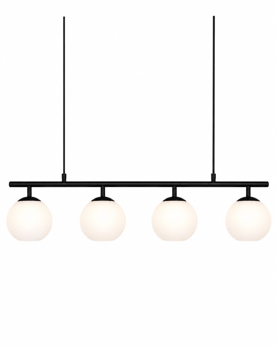 Globi 4 78cm Svart og hvitt Taklampe Fra Nordic Lighting - Globi blir et dekorativt blikkfang som passer like godt i moderne hjem som i mer klassiske miljøer.