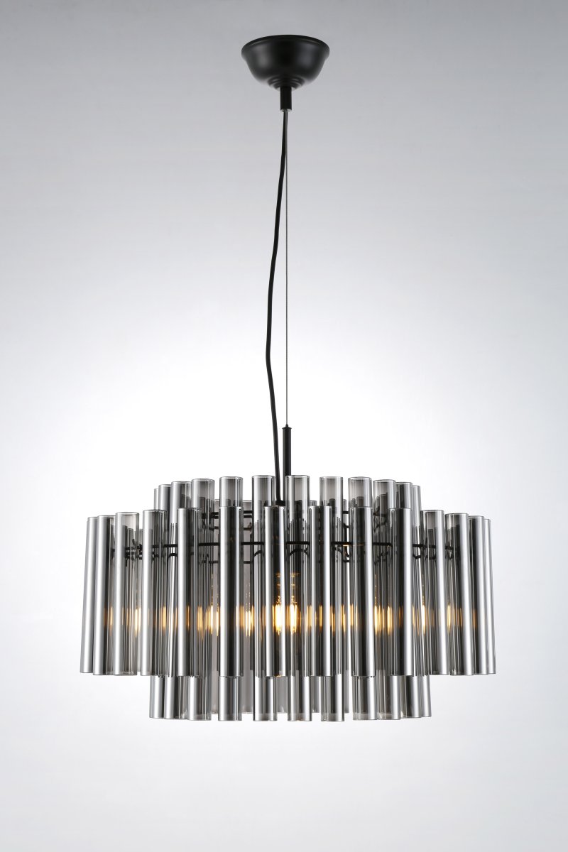 Lancaster Ø54 Røykfarget Taklampe Fra Lampan - Lancaster er en elegant taklampe som kombinerer moderne materialer med en eksklusiv karakter.