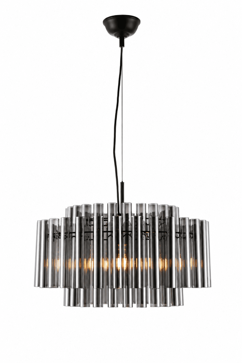 Lancaster Ø54 Røykfarget Taklampe Fra Lampan - Lancaster er en elegant taklampe som kombinerer moderne materialer med en eksklusiv karakter.