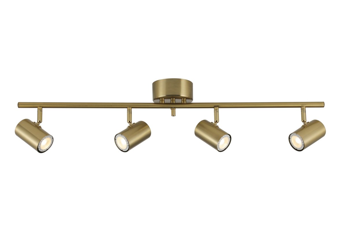 Zoom bilde av Omega 4 Messing spotlight Fra Nordic Lighting - Omega er en klassisk spotlight med et elegant design laget av metall i b&oslash;rstet messingfinish.