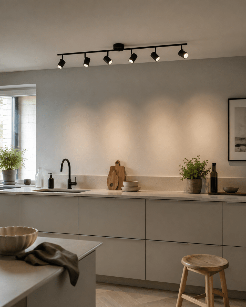Omega 6 Svart spotlight Fra Nordic Lighting - Omega er en klassisk spotlight med tidl&oslash;st design i svart metall.