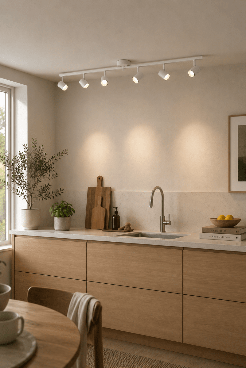 Omega 6 Hvit spotlight Fra Nordic Lighting - Omega er en klassisk spotlight med tidl&oslash;st design i hvitt metall.