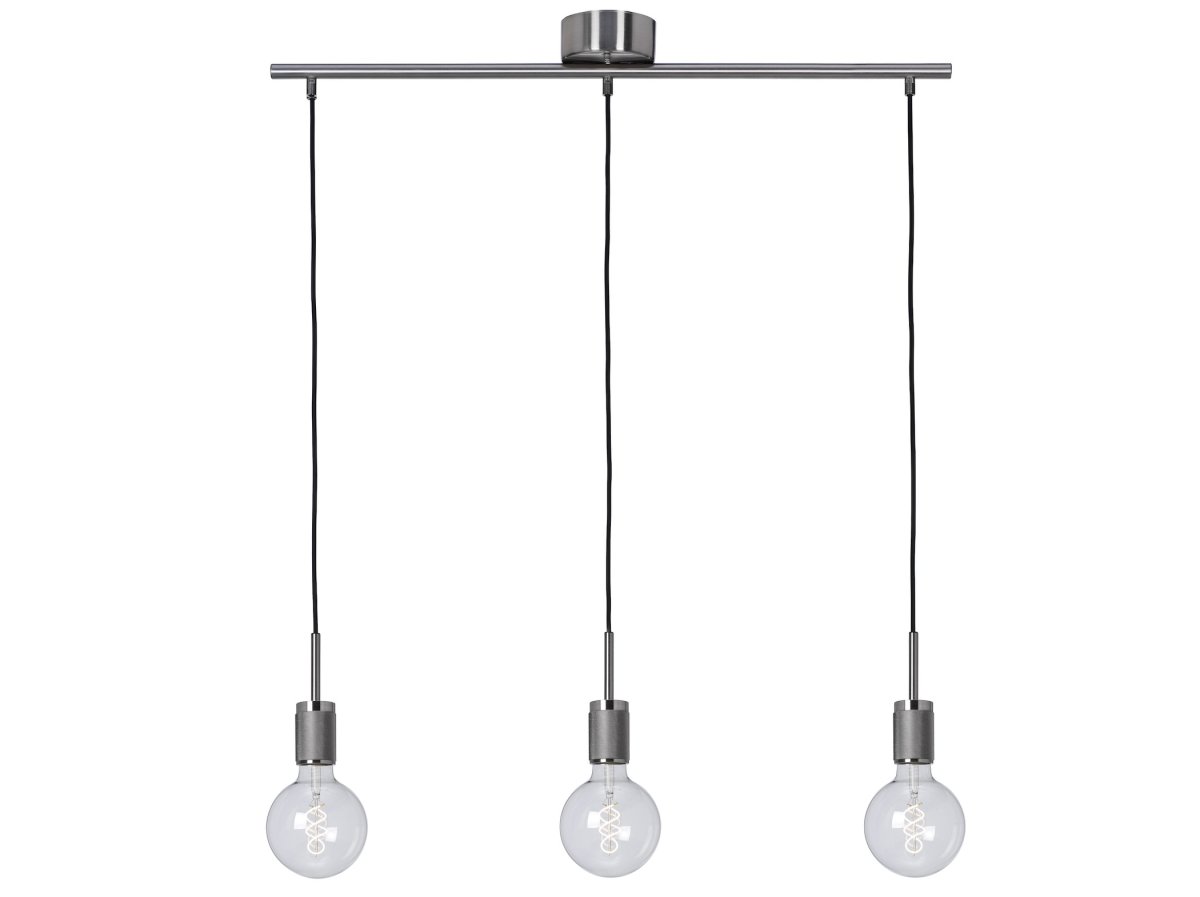 Rille 85cm Børstet krom Taklampe Fra Cottex - Rille er en stilig pendellampe i metall med børstet kromfinish som gir et moderne og elegant uttrykk.