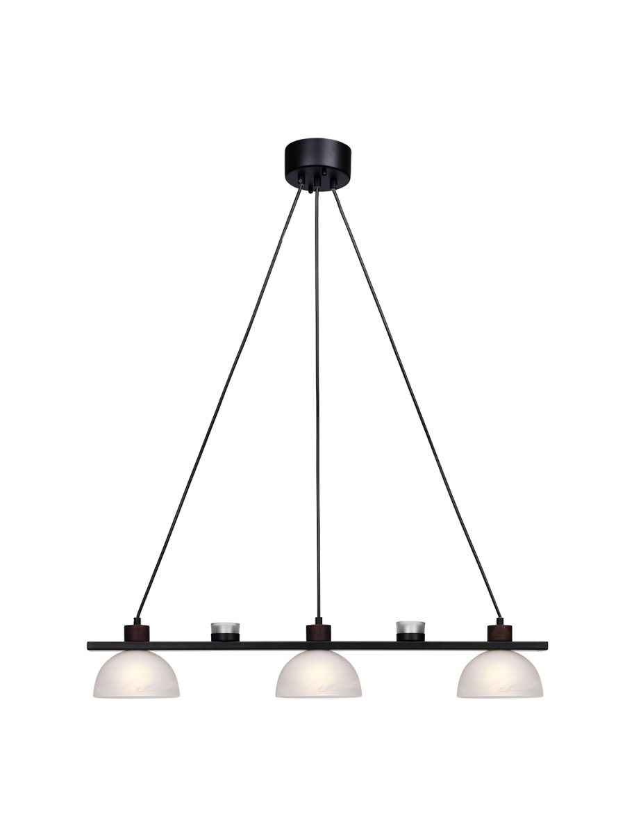 Zoom bilde av Divoza 82cm Svart Taklampe Fra Cottex - Denne unike taklampen passer perfekt over spisebordet eller p&aring; kj&oslash;kkenet, da den gir et mykt og behagelig lys samtidig som den setter et dekorativt preg p&aring; interi&oslash;ret.