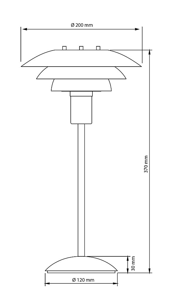 Epsilon 37cm Beige bordlampe Fra Aneta Lighting - Detaljer i krom og matt messing medfølger, søm; du kan selv velge hvilken som passer best i ditt hjem.
