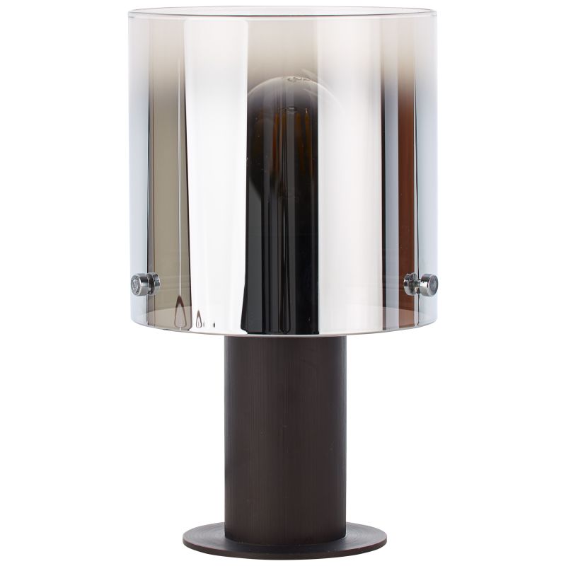 Beth 26cm Røykfarget bordlampe Fra Brilliant - Den fungerer like bra som en dekorativ detalj for å gi lys til mørke hjørner og bidra til en hyggelig atmosfære i hjemmet.