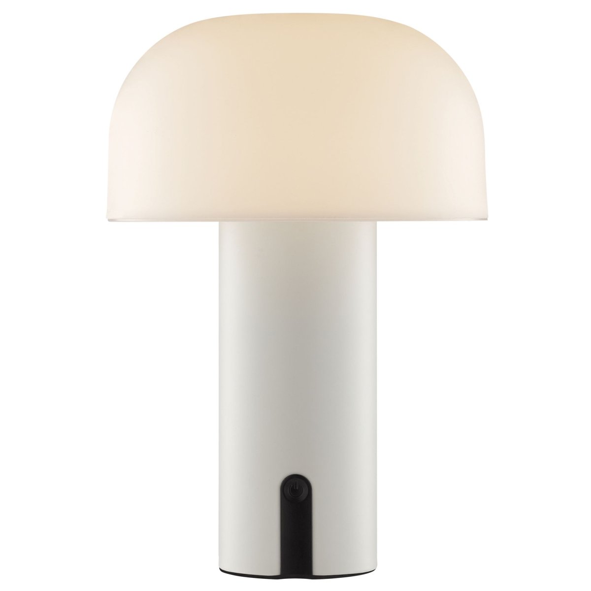 Mattis 20cm Kremhvit bærbar Fra Brilliant - Mattis er en stilig og b&aelig;rbar bordlampe som kombinerer moderne design med praktisk funksjon.