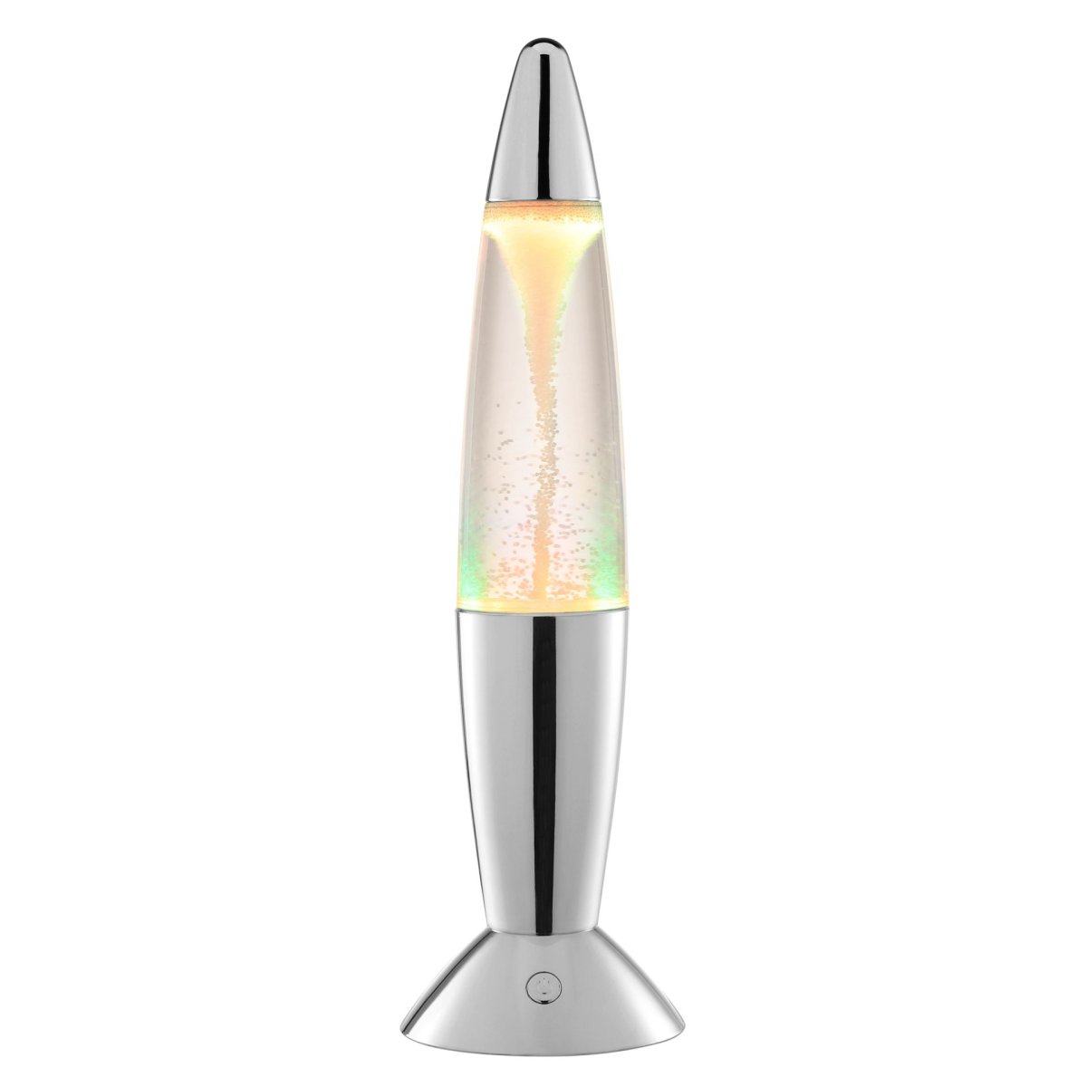 Stormlight 36cm Krom barnelampe Fra Brilliant - Stormlight er en dekorativ, bærbar bordlampe som kombinerer det klassiske retrodesignet til en lavalampe med en fascinerende tornadoeffekt.