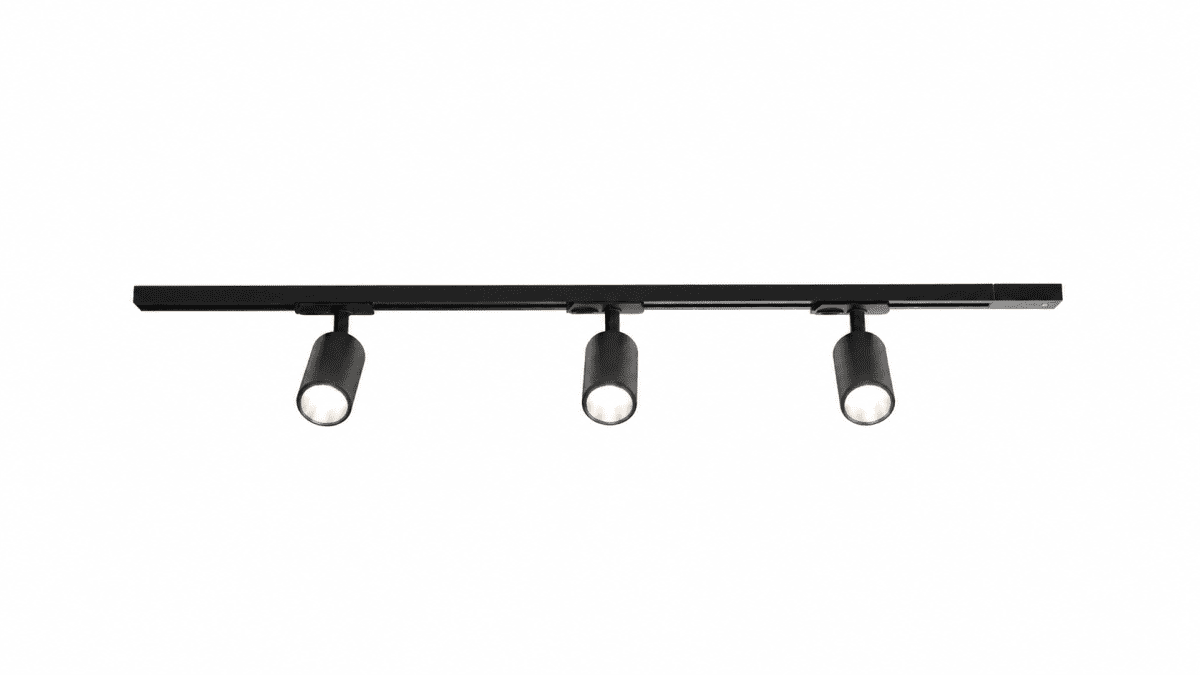 Forma 3-set Svart Fra Nordic Lighting - Pakken inneholder:1 m skinne, 1 stk.